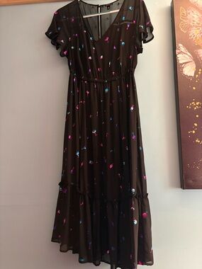 torrid Black Dress with Teal Accent